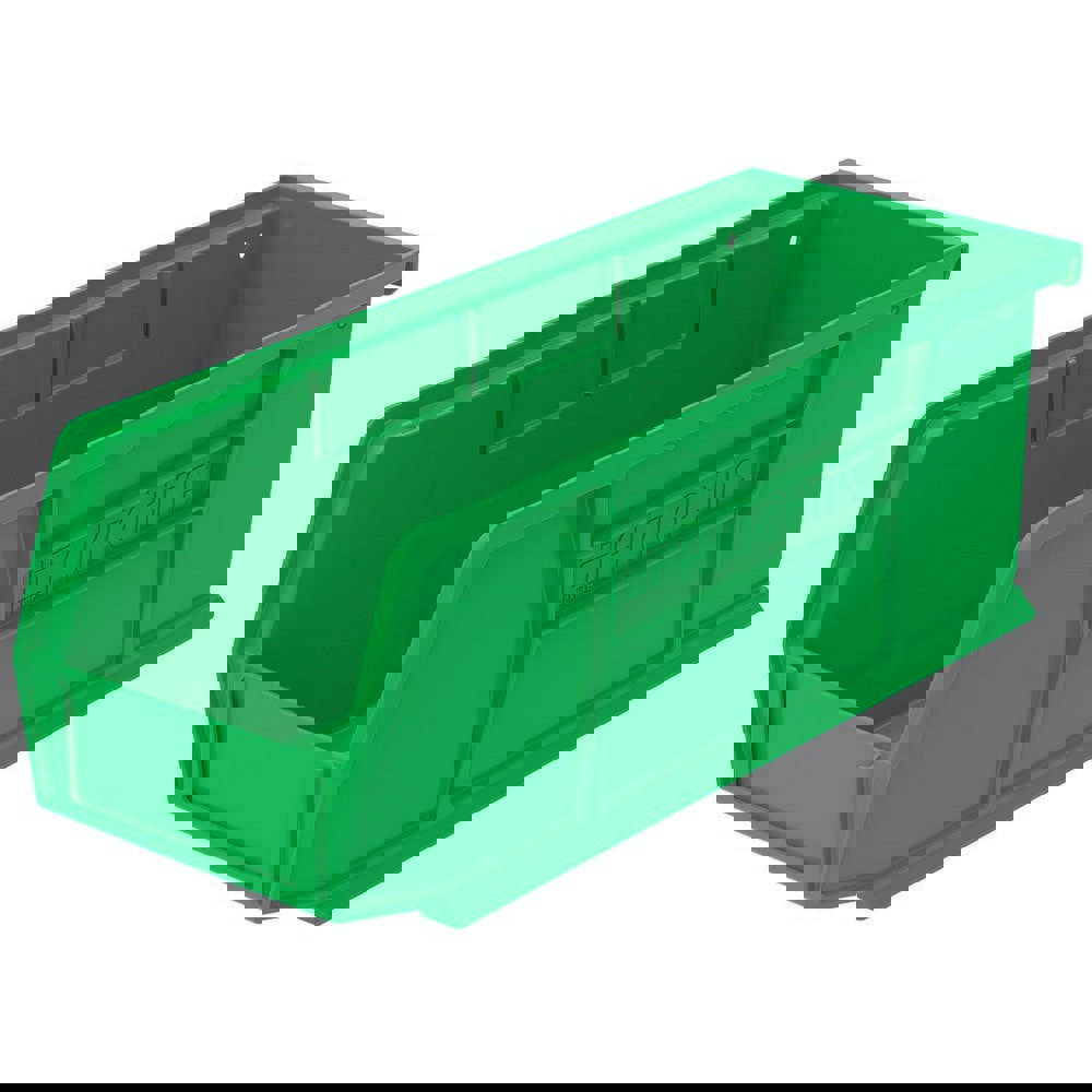 Plastic Hopper Stacking Bin: Green